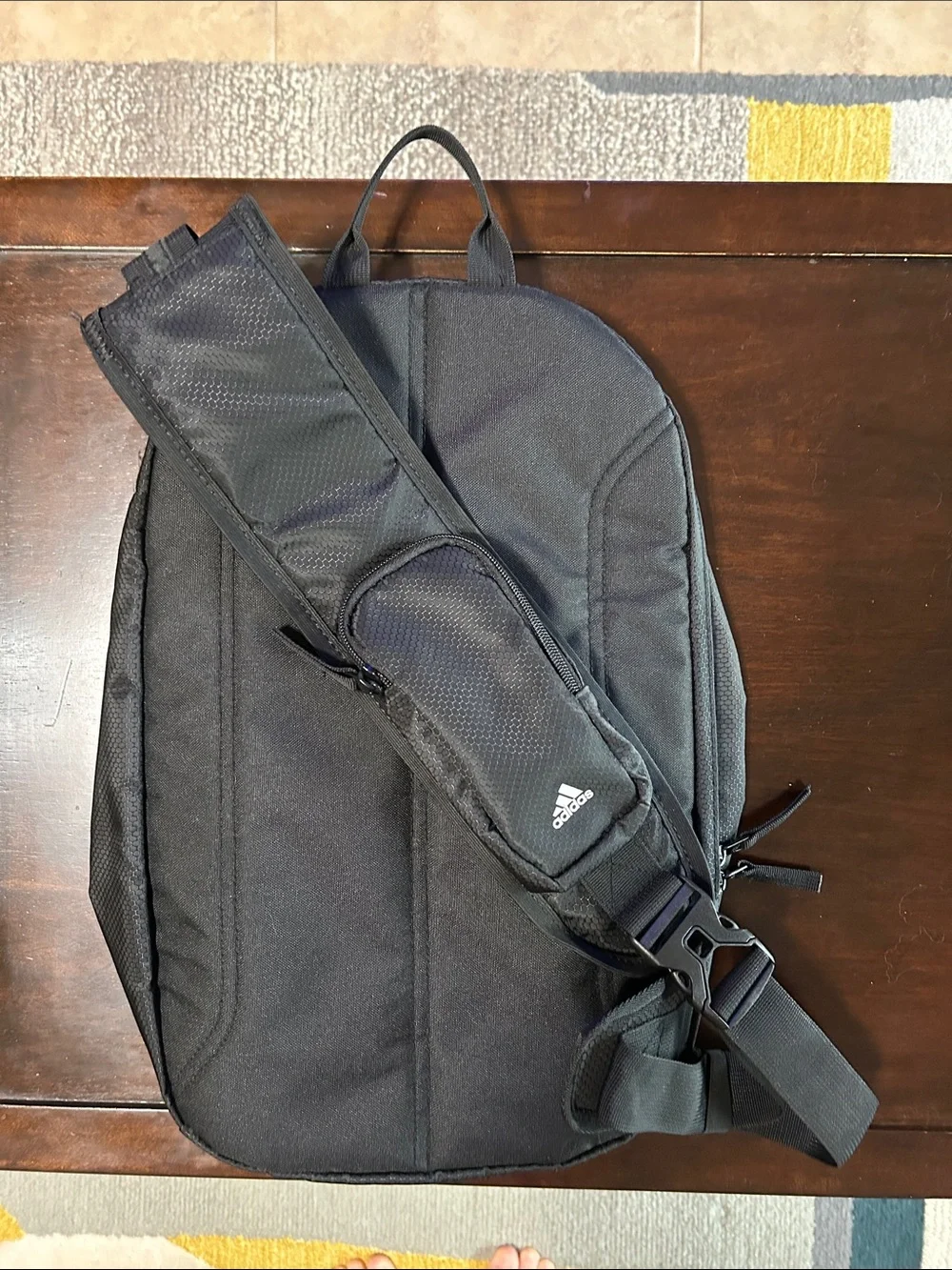adidas Black Men's or Women’s Backpack with White Logo